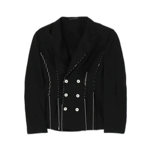 Linen Cloth 6B Hand Stitch Double Jacket
