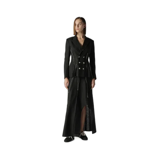 Linen Cloth 6B Hand Stitch Double Jacket