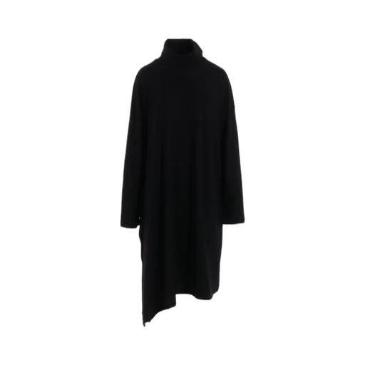 Luminary Wool Flared High Neck Dress