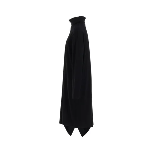 Luminary Wool Flared High Neck Dress