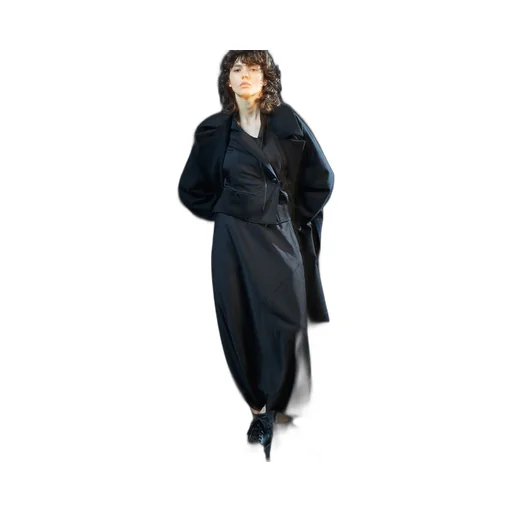 Melton R-Side Slit Coat