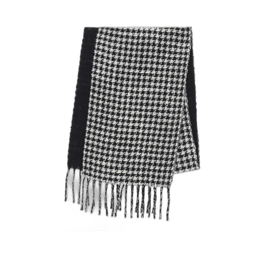 Houndstooth Pattern Riversible Stole