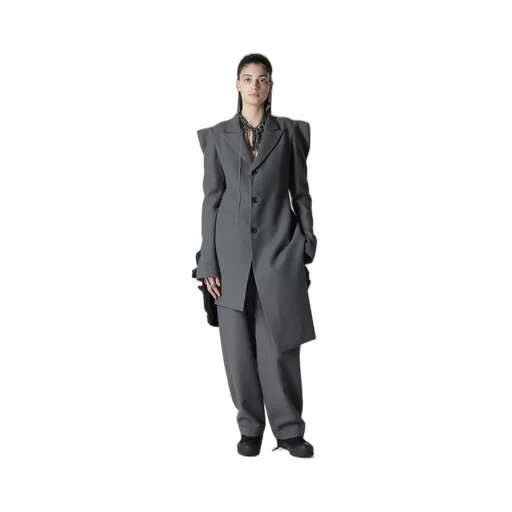 W/C Twill Washer Slv Gusset Unbalance Long Jacket