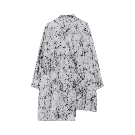 Batikk Lawn Backside Wraped Flare Blouse