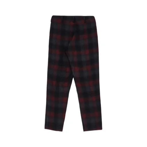 Grey Ombre Plaid Basic Pants B