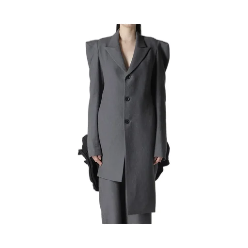 W/C Twill Washer Slv Gusset Unbalance Long Jacket