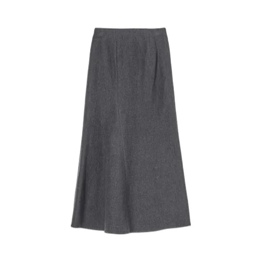 W/C Twill Washer L Slim Flare Skirt