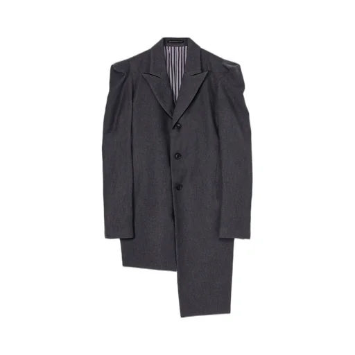 W/C Twill Washer Slv Gusset Unbalance Long Jacket