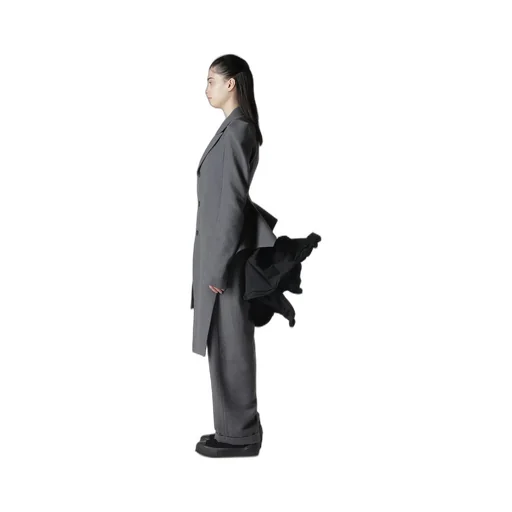 W/C Twill Washer Slv Gusset Unbalance Long Jacket