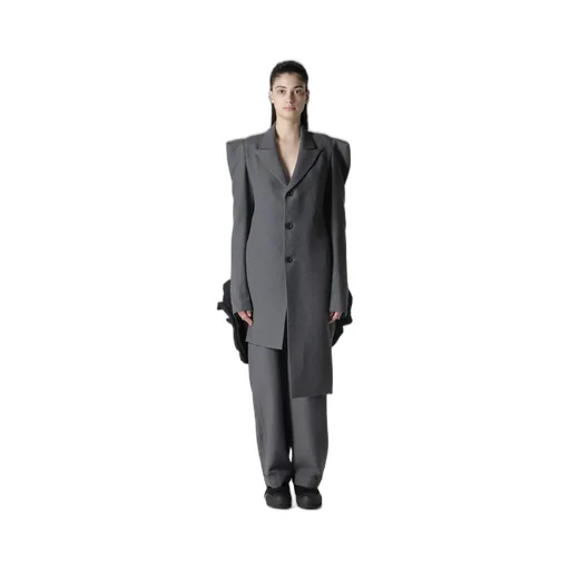 W/C Twill Washer Slv Gusset Unbalance Long Jacket