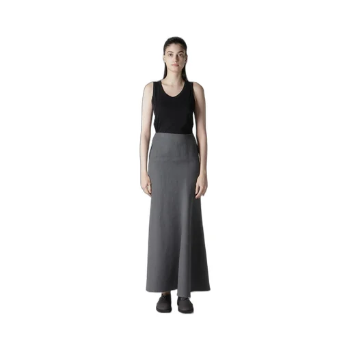 W/C Twill Washer L Slim Flare Skirt