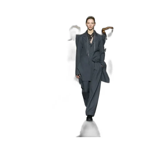 W/C Twill Washer Slv Gusset Unbalance Long Jacket