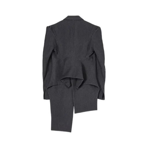 W/C Twill Washer Slv Gusset Unbalance Long Jacket