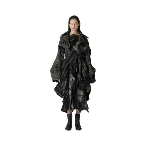 Dobby Heather Tweed Box D Sleeves Double F Short Jacket