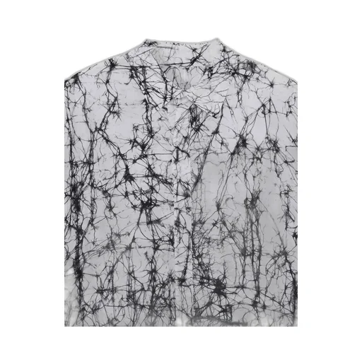 Batikk Lawn Backside Wraped Flare Blouse