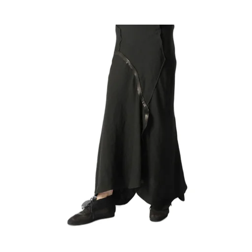 Untwisting Linen Cc Bias Curve Cut Skirt