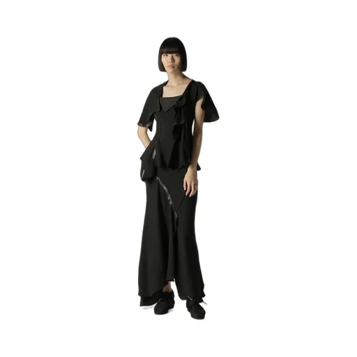Untwisting Linen Cc Bias Curve Cut Skirt