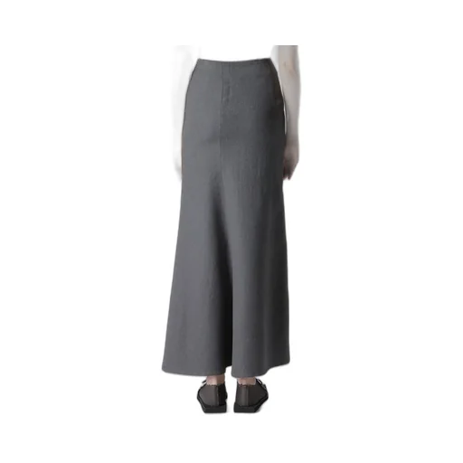 W/C Twill Washer L Slim Flare Skirt