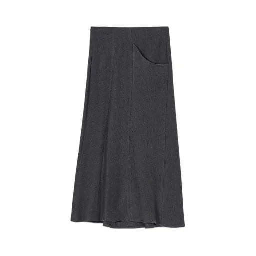 W/C Twill Washer L Pocket Flare Skirt