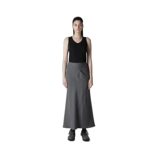 W/C Twill Washer L Pocket Flare Skirt