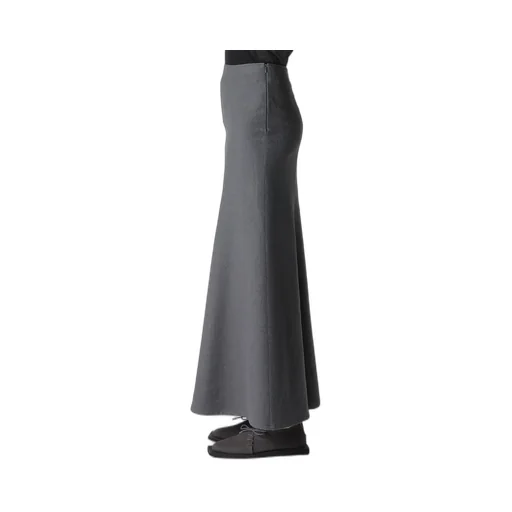W/C Twill Washer L Slim Flare Skirt