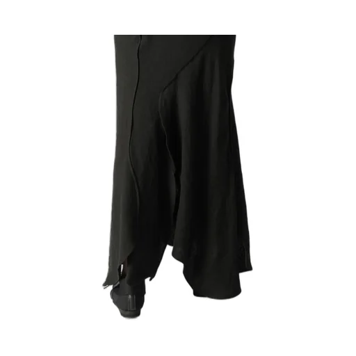 Untwisting Linen Cc Bias Curve Cut Skirt