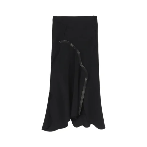 Untwisting Linen Cc Bias Curve Cut Skirt