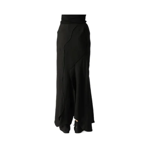 Untwisting Linen Cc Bias Curve Cut Skirt