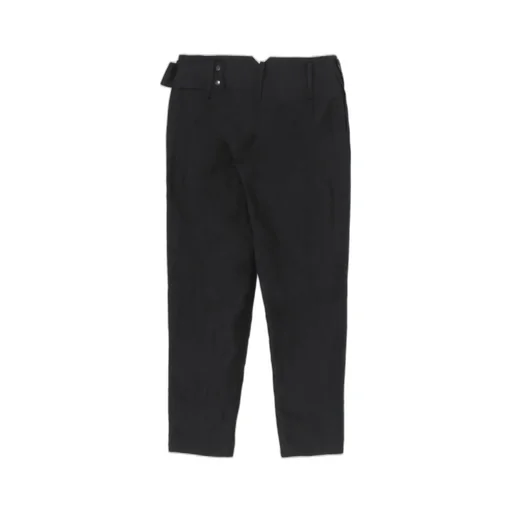 High Twisted Gabardine Low-Rise Belted Pants