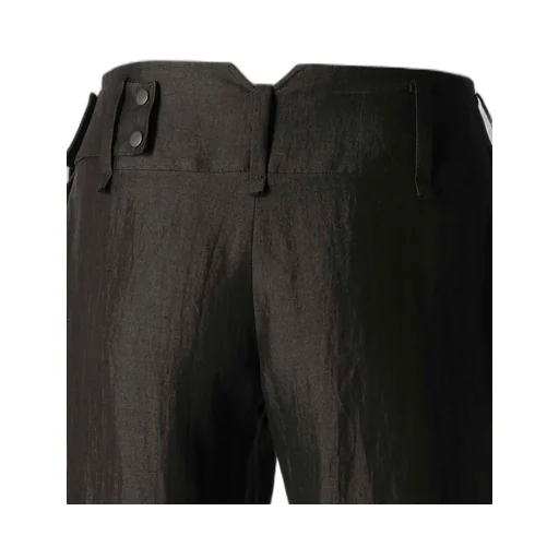 High Twisted Gabardine Low-Rise Belted Pants