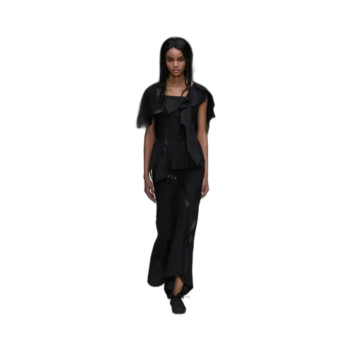 Untwisting Linen Cc Bias Curved Cut Jacket