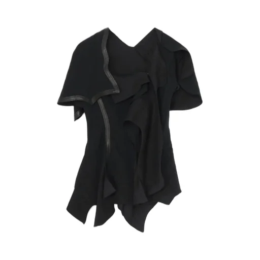 Untwisting Linen Cc Bias Curved Cut Jacket