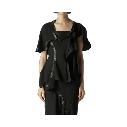 Untwisting Linen Cc Bias Curved Cut Jacket