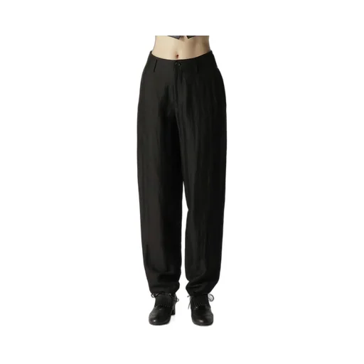 High Twisted Gabardine Low-Rise Basic Pants