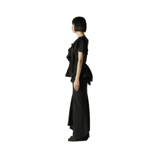 Untwisting Linen Cc Bias Curved Cut Jacket