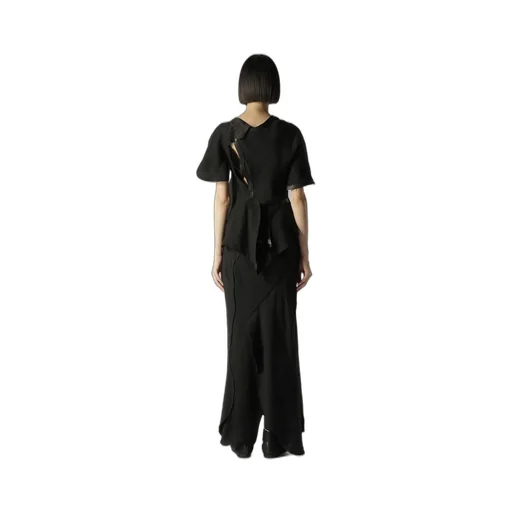 Untwisting Linen Cc Bias Curved Cut Jacket