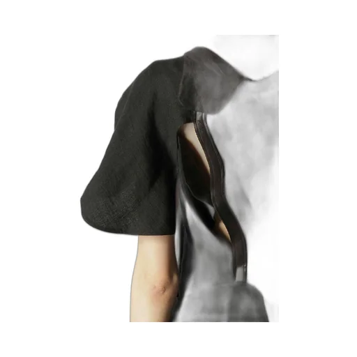 Untwisting Linen Cc Bias Curved Cut Jacket