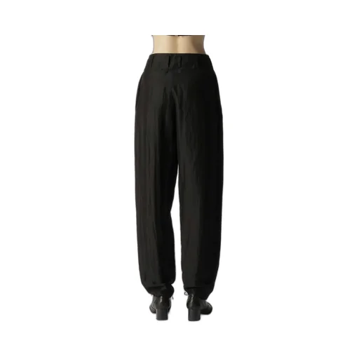 High Twisted Gabardine Low-Rise Basic Pants