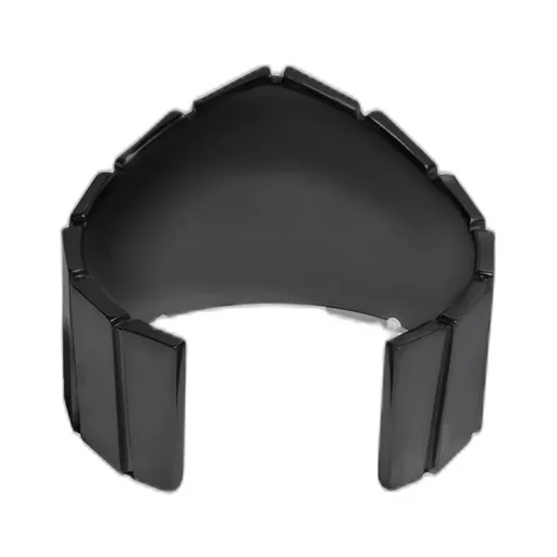 Brass/Bk Ruthenium Arc Bangle Blk