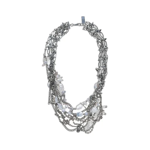 Br/Pea/Silvervni Pearl Necklace