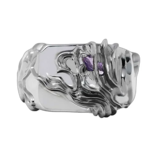 Silver/Amethyst Arboretum Ring Sv