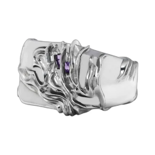 Silver/Amethyst Arboretum Ring Sv