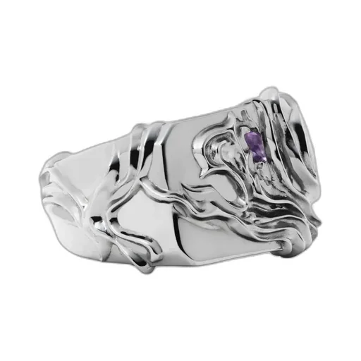 Silver/Amethyst Arboretum Ring Sv
