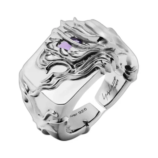 Silver/Amethyst Arboretum Ring Sv