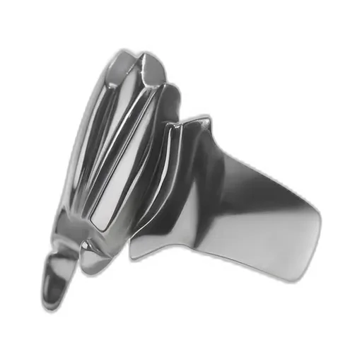 Sv/Bk Rhodium Talon Ring Sv