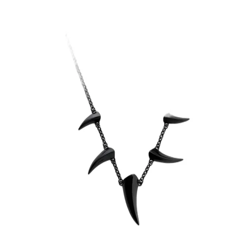 Silver925Bk Claw Neclace Bk