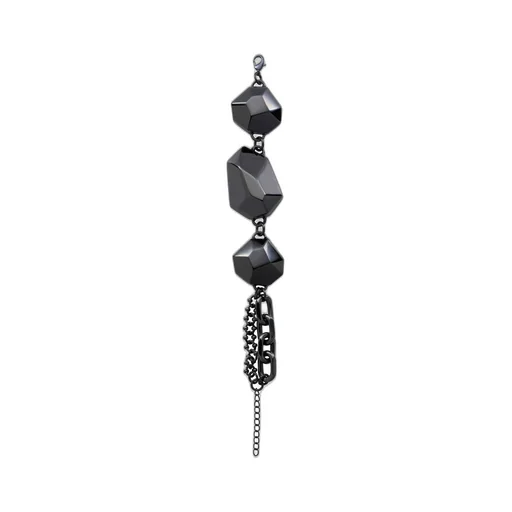 Tin Alloy/Brass Gn Boulder Bracelet B