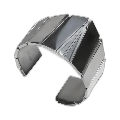 Brass/Bk Rhodium Arc Bangle Sv
