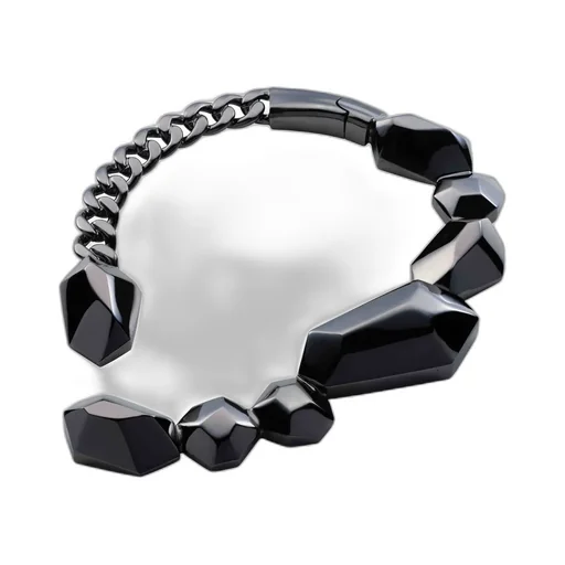 Tin Alloy/Brass Gn Boulder Choker