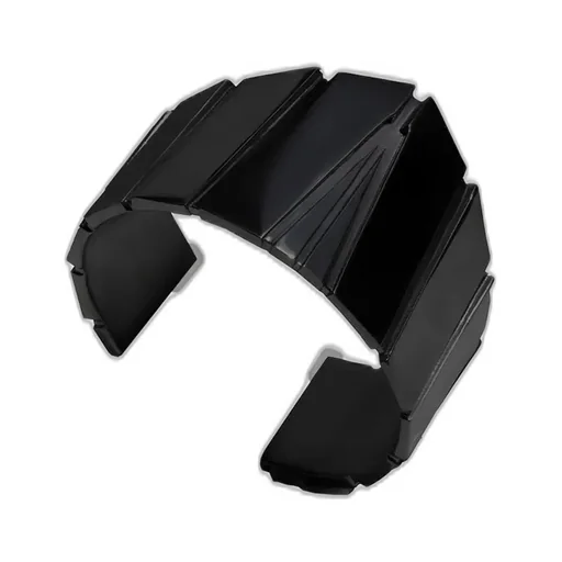 Brass/Bk Ruthenium Arc Bangle Blk